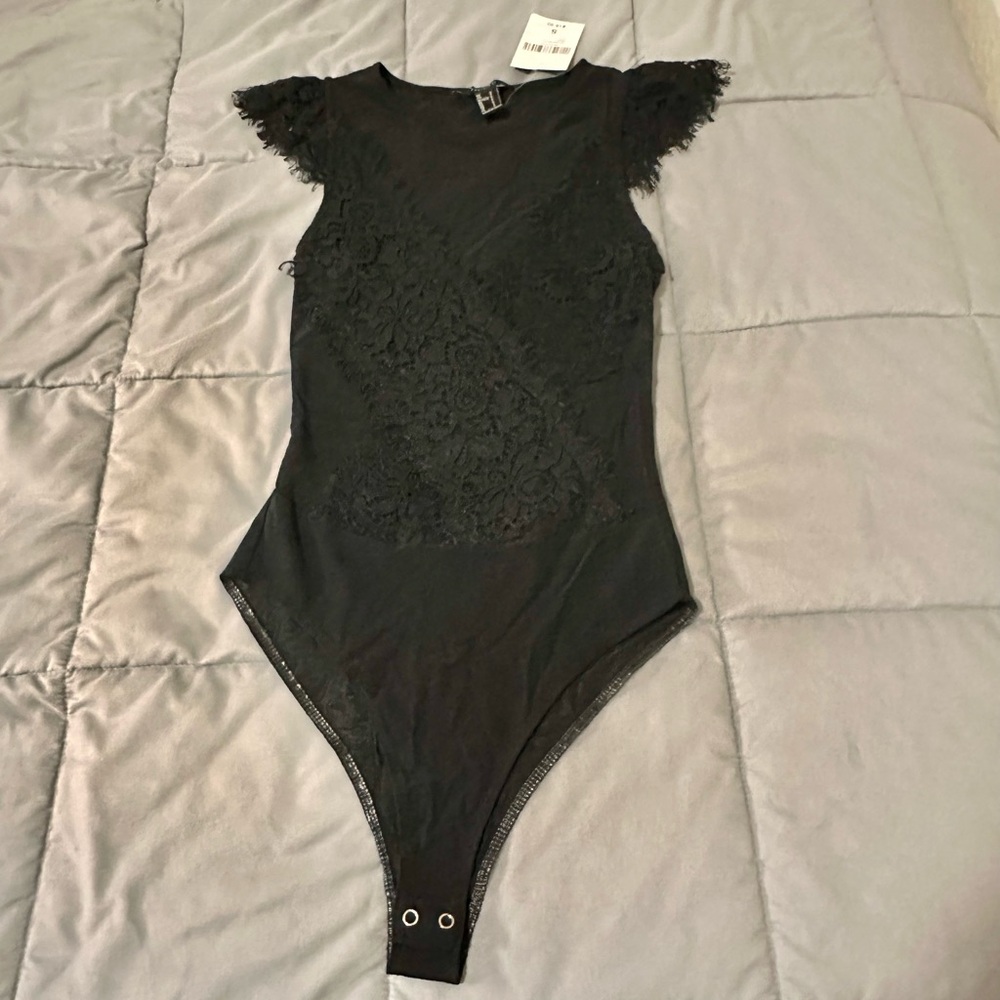 NEW Black Lace Bodysuit